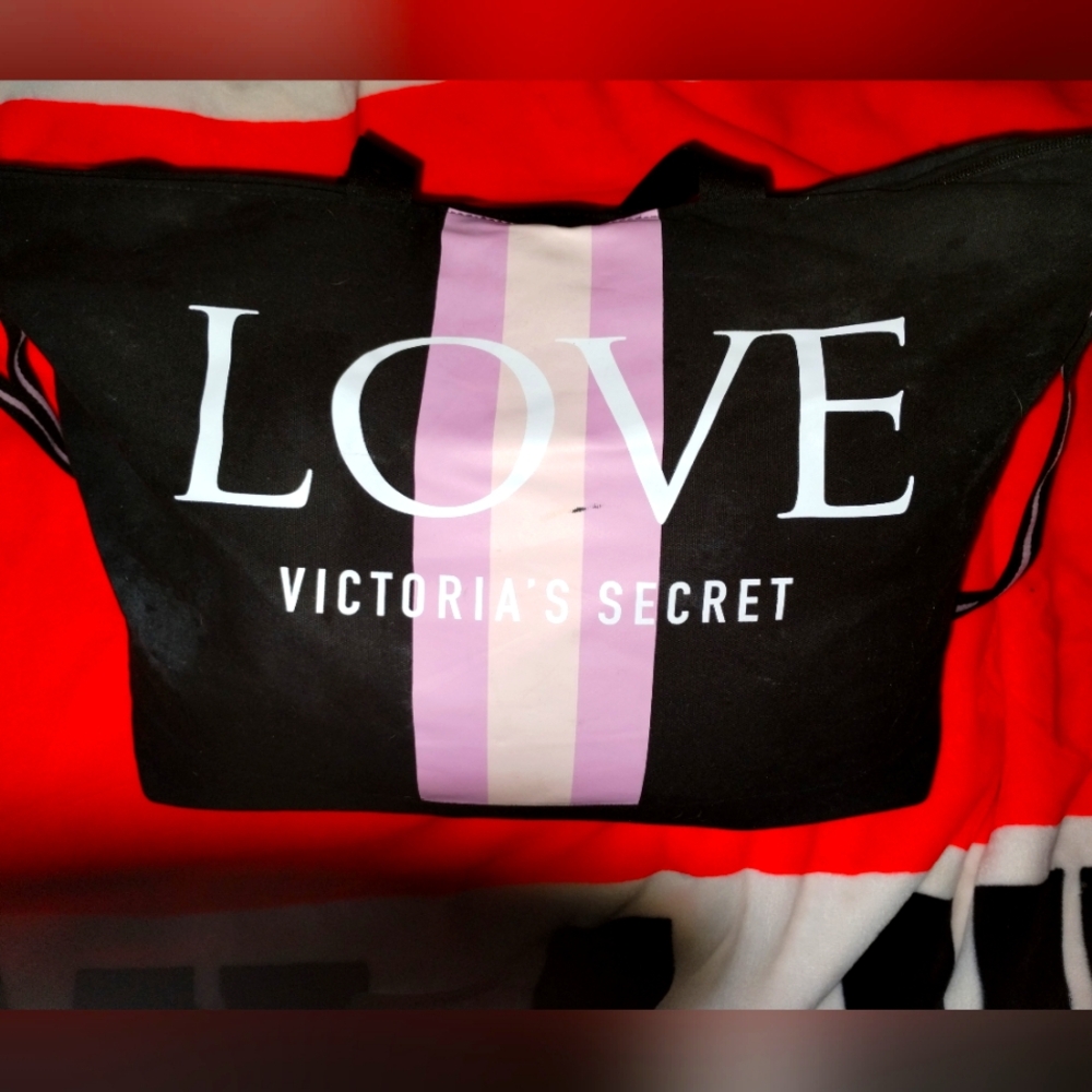 Victoria secret LOVE duffle with long strap